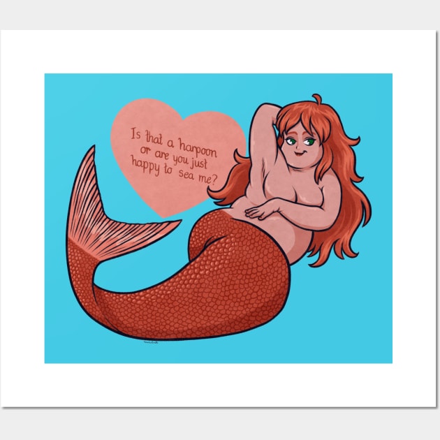 Cheeky Mermaid Wall Art by JenniferSmith